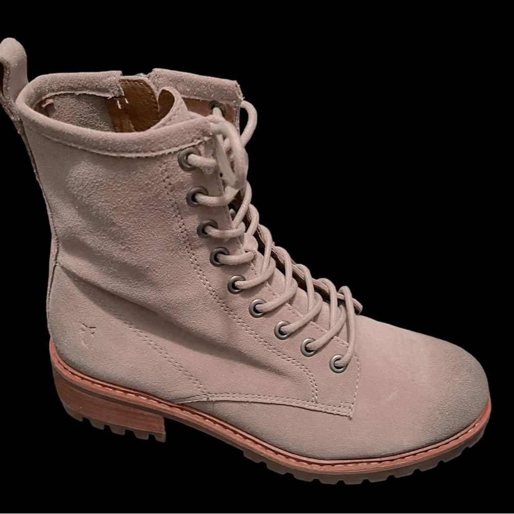 FRYE COMBAT BOOTS GREY SIZE 7